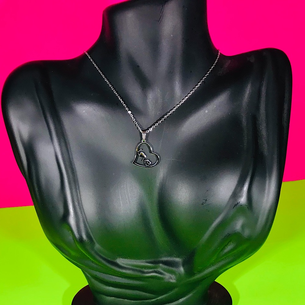Love Heart Stainless Steel Custom Necklace